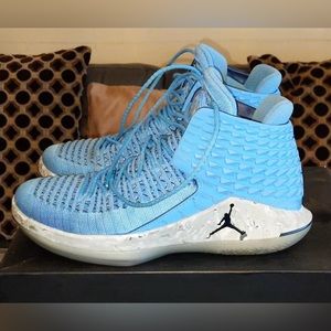 Nike Jordan 31 XXXII UNC Tar Heels AA1253-406 Univ Blue Men's Size 7 in box.